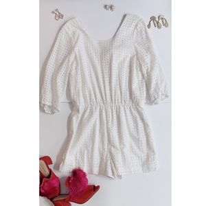 New with tags Anthropologie eyelet romper